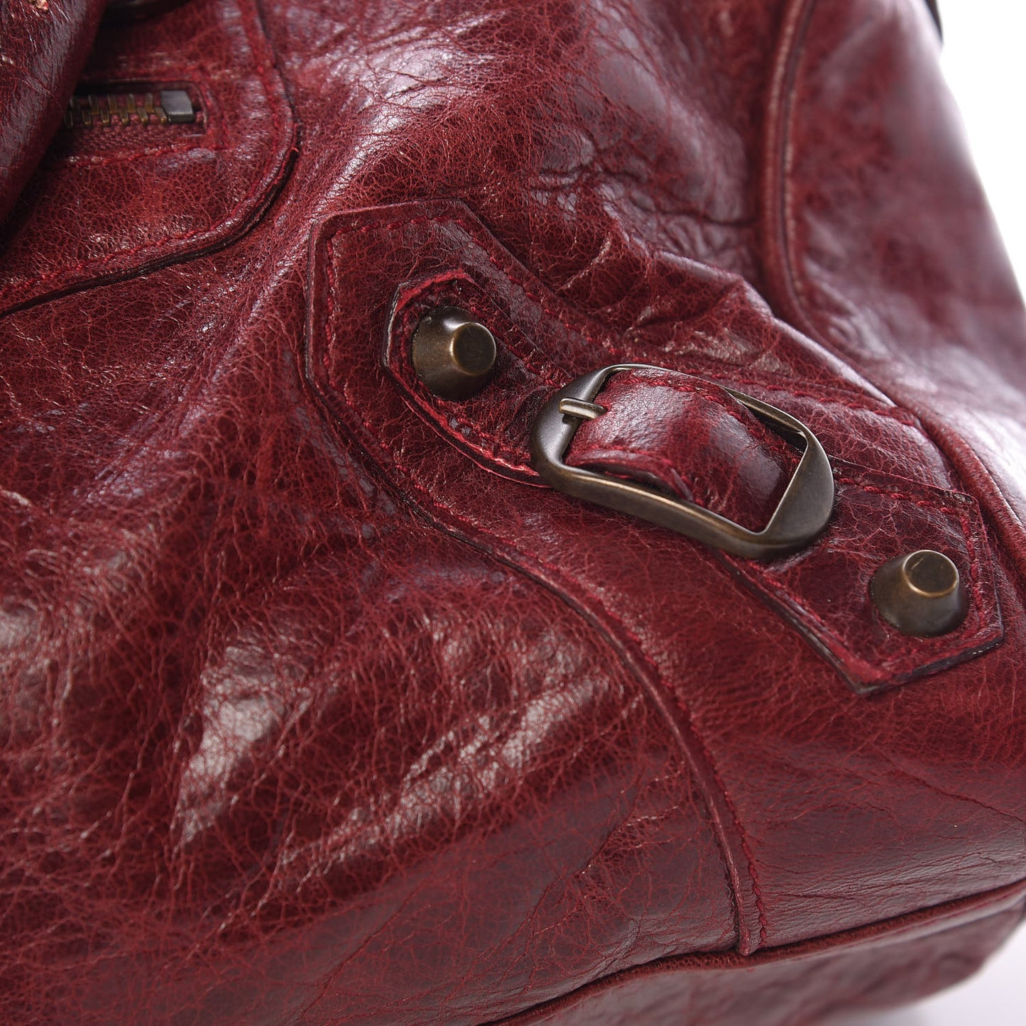 Chevre Classic Hardware Twiggy Rouge Grenat