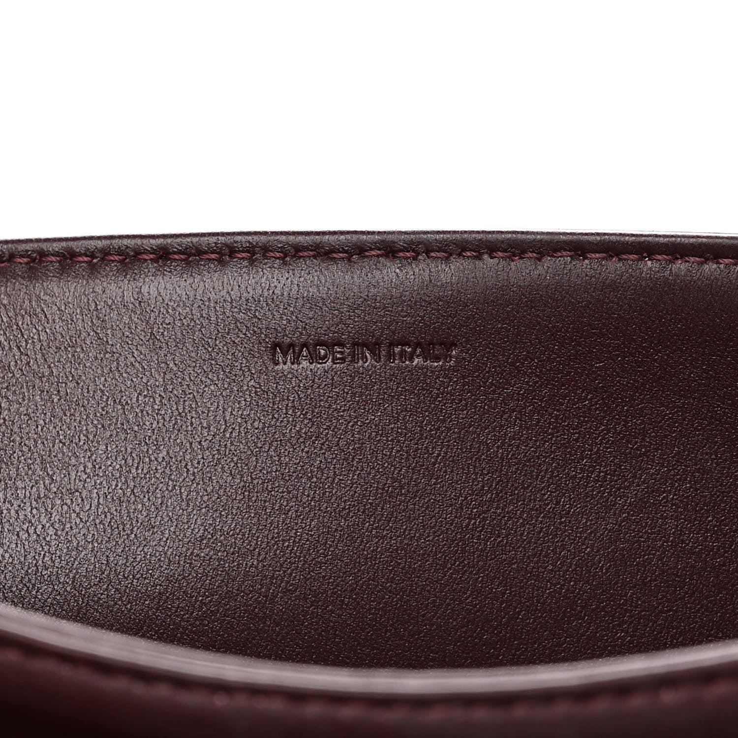 Celine Shiny Calfskin Medium Triomphe Burgundy 8 of 14