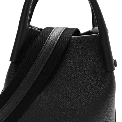 Loro Piana Grained Calfskin Micro Bale Bag Black 7 of 9
