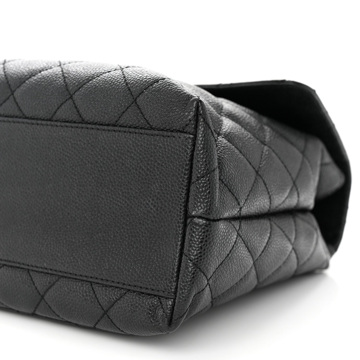 Chanel Caviar Quilted Jumbo Kelly Flap Black 10 of 12