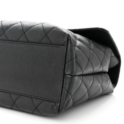 Chanel Caviar Quilted Jumbo Kelly Flap Black 10 of 12
