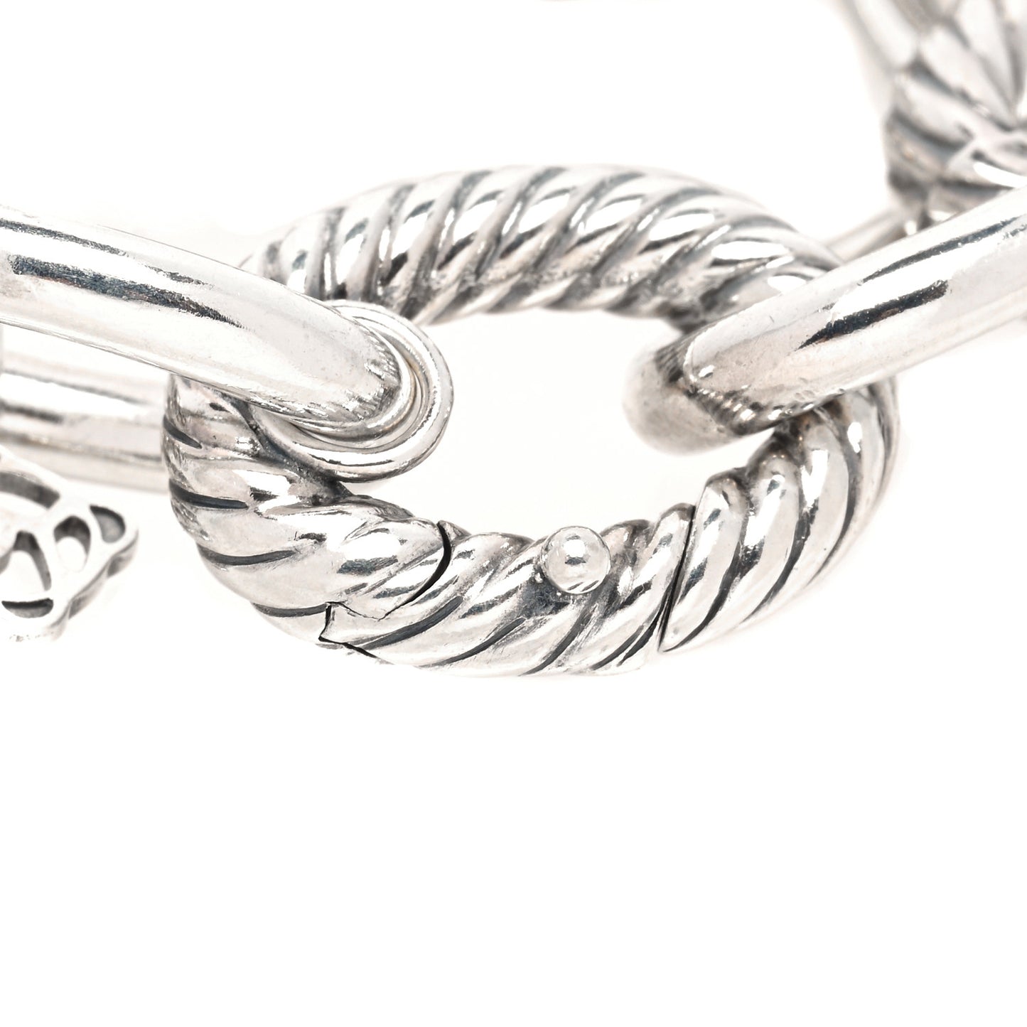 Sterling Silver 18K Yellow Gold 19mm Extra Large Oval Link Bracelet