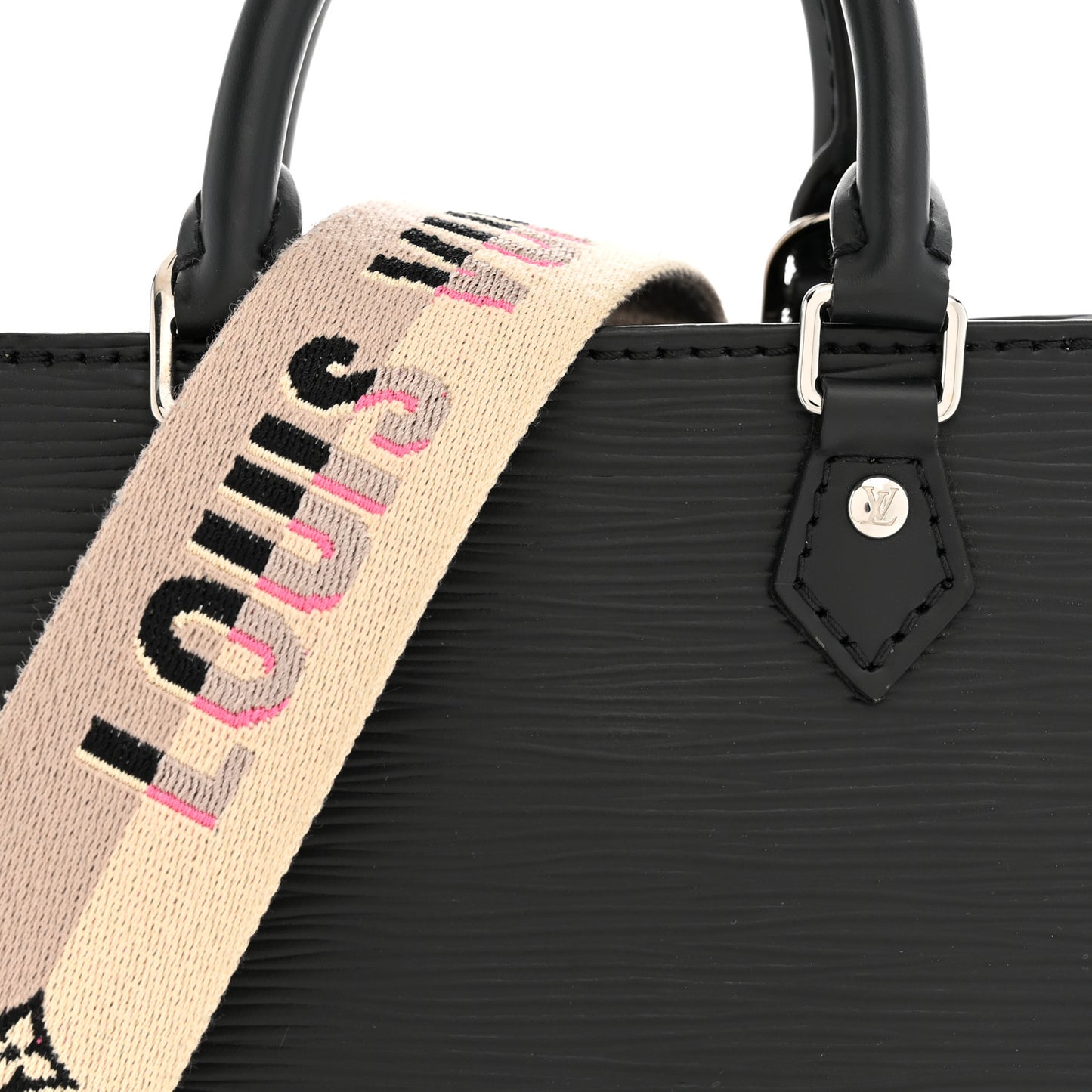Epi Jacquard Petit Sac Plat Black