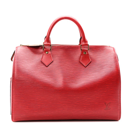 Louis Vuitton Epi Speedy 30 Castillan Red 1 of 9