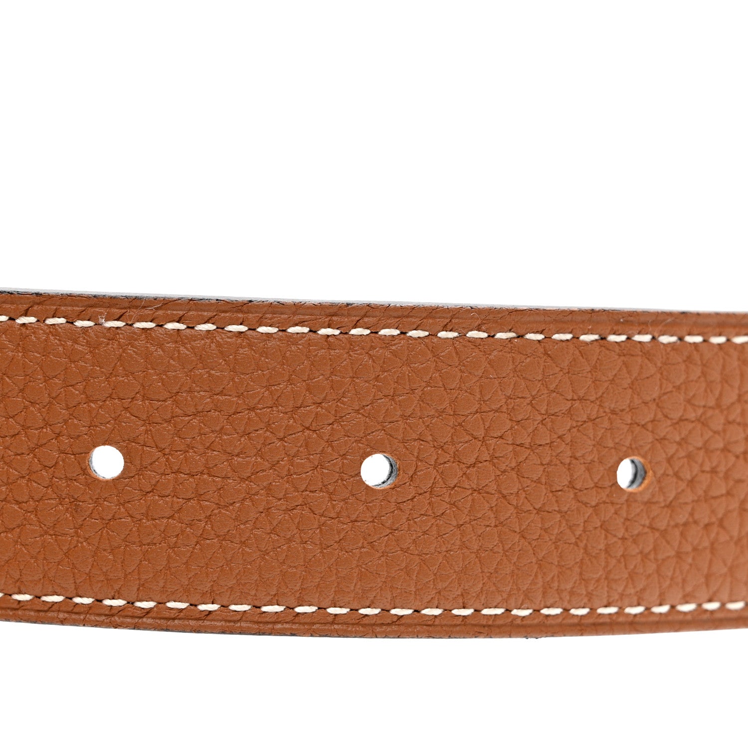Hermes Box Togo 32mm Au Carre H Belt 105 Black Gold 5 of 5