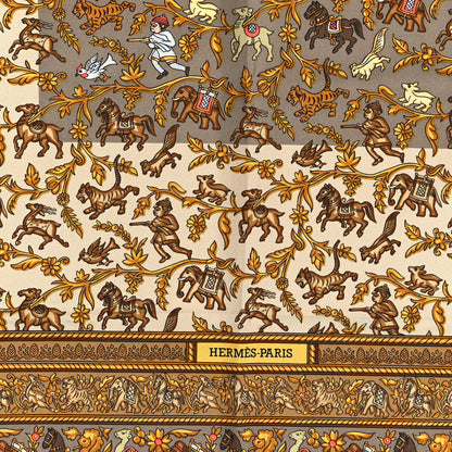 Hermes Silk Chasse En Inde Scarf 90 2 of 4
