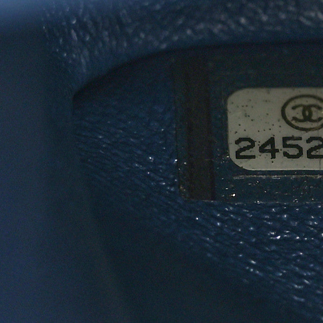 Chanel Caviar Quilted Small Double Flap Blue 6 of 10