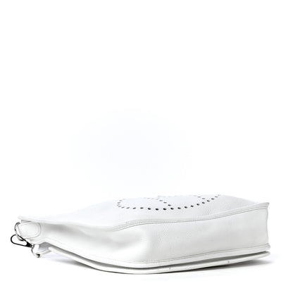 Hermes Taurillon Clemence Evelyne II PM White 6 of 20