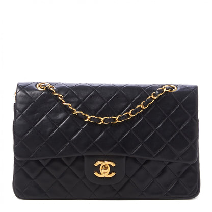 Chanel Lambskin Quilted Medium Double Flap Black 1 of 10