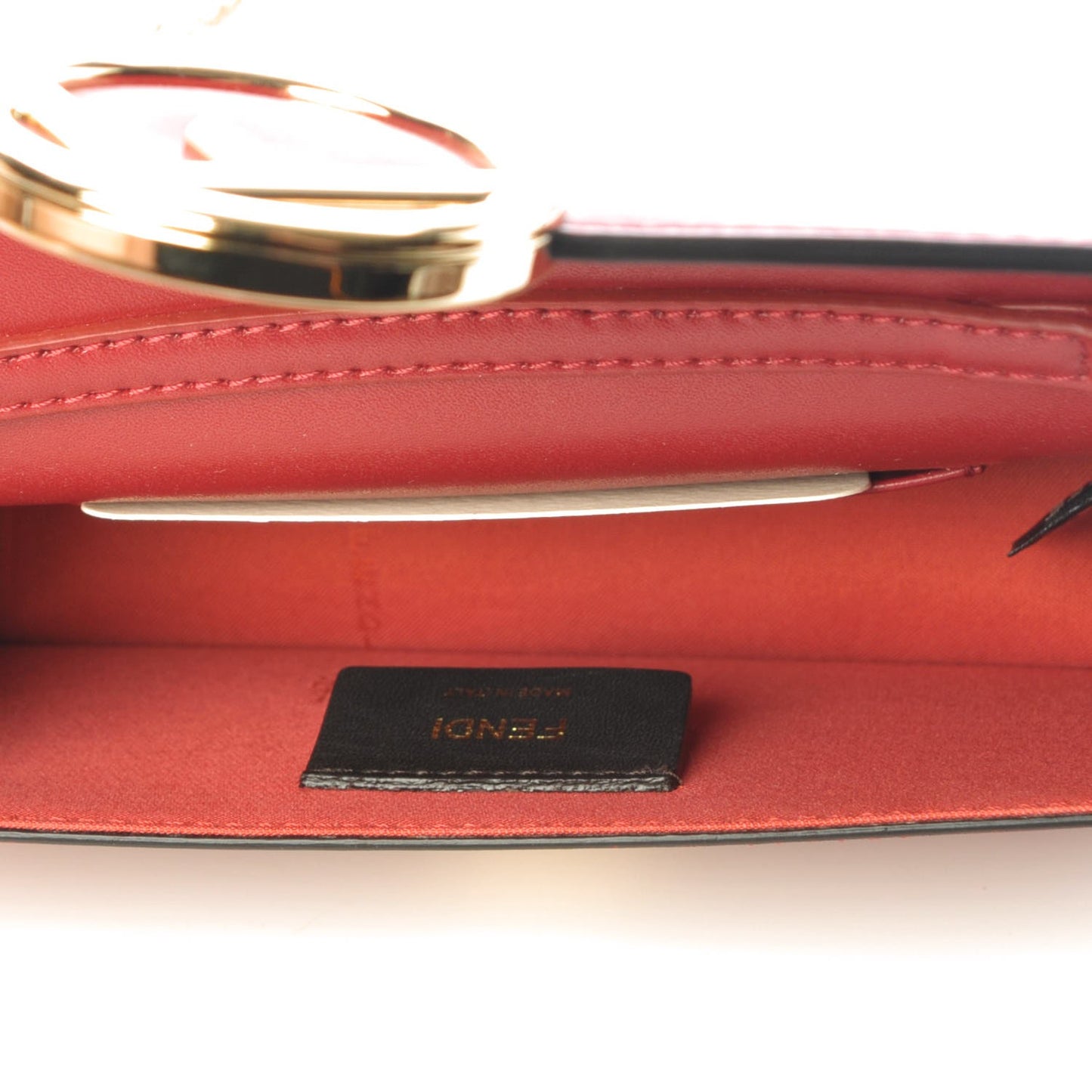 Vitello Liberty Lucido F is Fendi Envelope Belt Bag Fragola