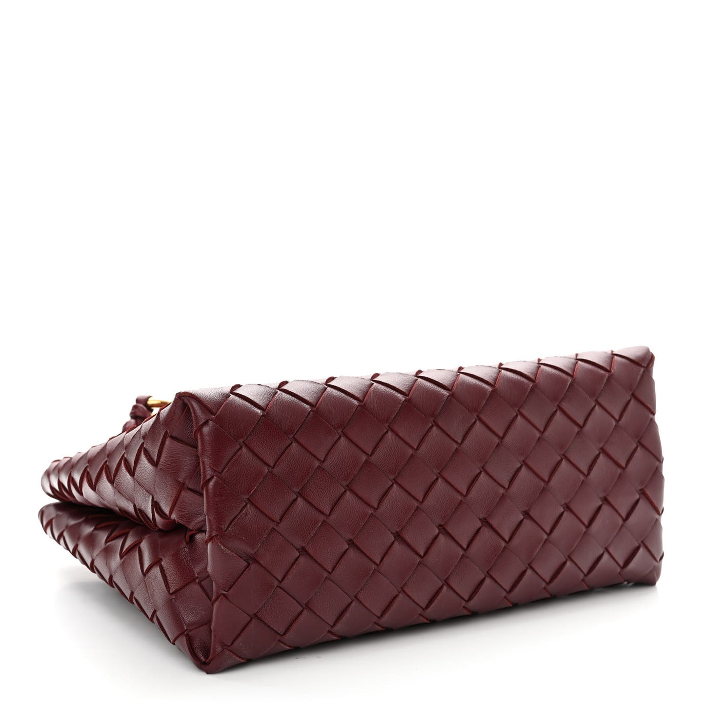 Nappa Intrecciato Small Andiamo Shoulder Bag Barolo