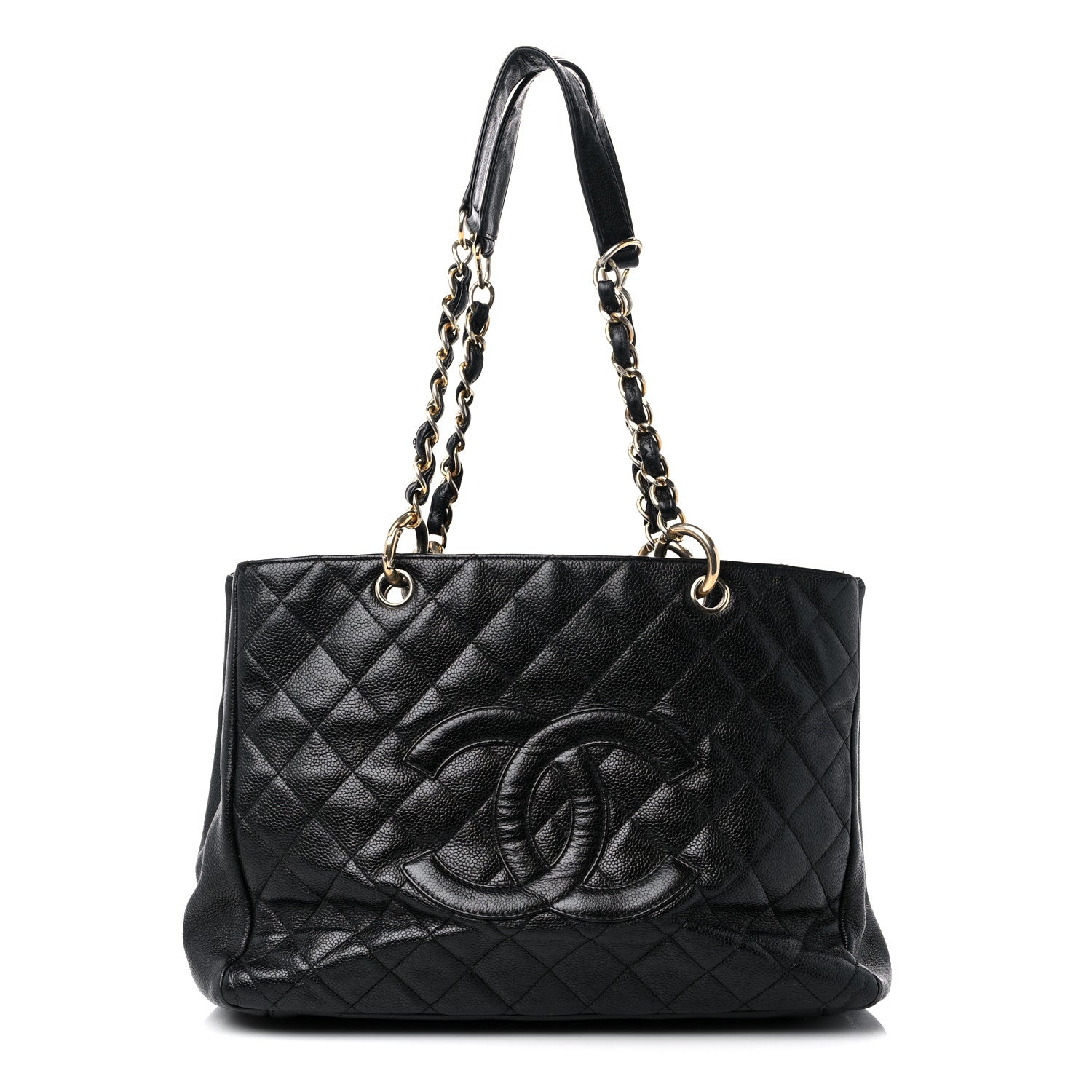 Chanel Caviar Quilted Grand Shopping Tote GST Black 1 of 15