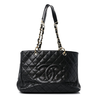 Chanel Caviar Quilted Grand Shopping Tote GST Black 1 of 15