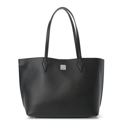 MCM Grained Calfskin Medium Yris Shopper Tote Black 1 of 9