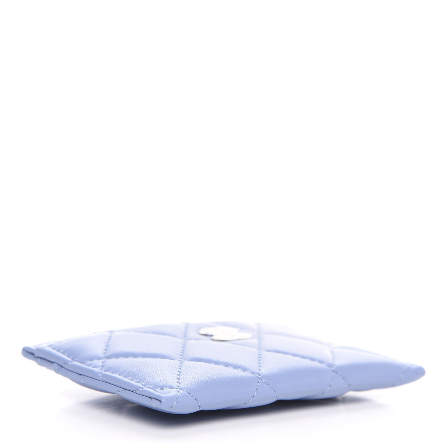 Chanel Lambskin Quilted Card Holder Light Blue 4 of 9