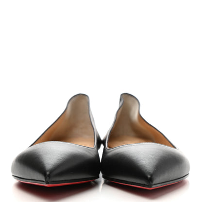 Christian Louboutin Shiny Nappa Ballalla Flats 37.5 Black 2 of 8