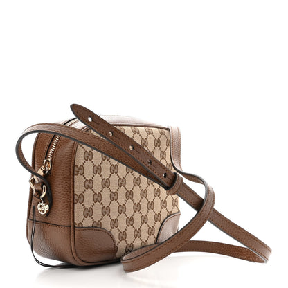 Gucci Monogram Mini Bree Messenger Bag Beige Tabacco 3 of 10