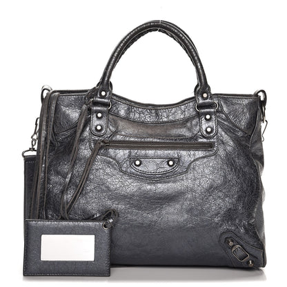 Balenciaga Agneau Classic Hardware Velo Argent Fonce 1 of 16