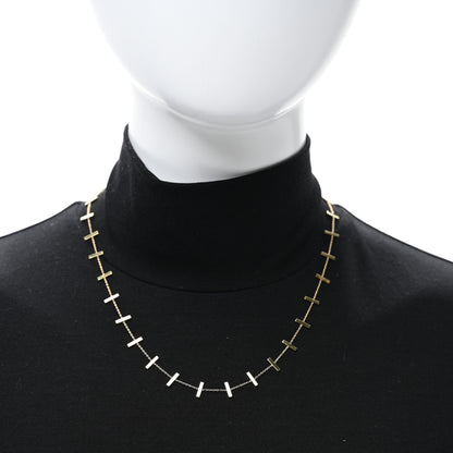 Jennifer Meyer 18K Yellow Gold Cross Bar Necklace 2 of 5