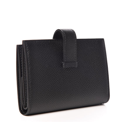 Hermes Epsom Mini Bearn Wallet Black 3 of 8