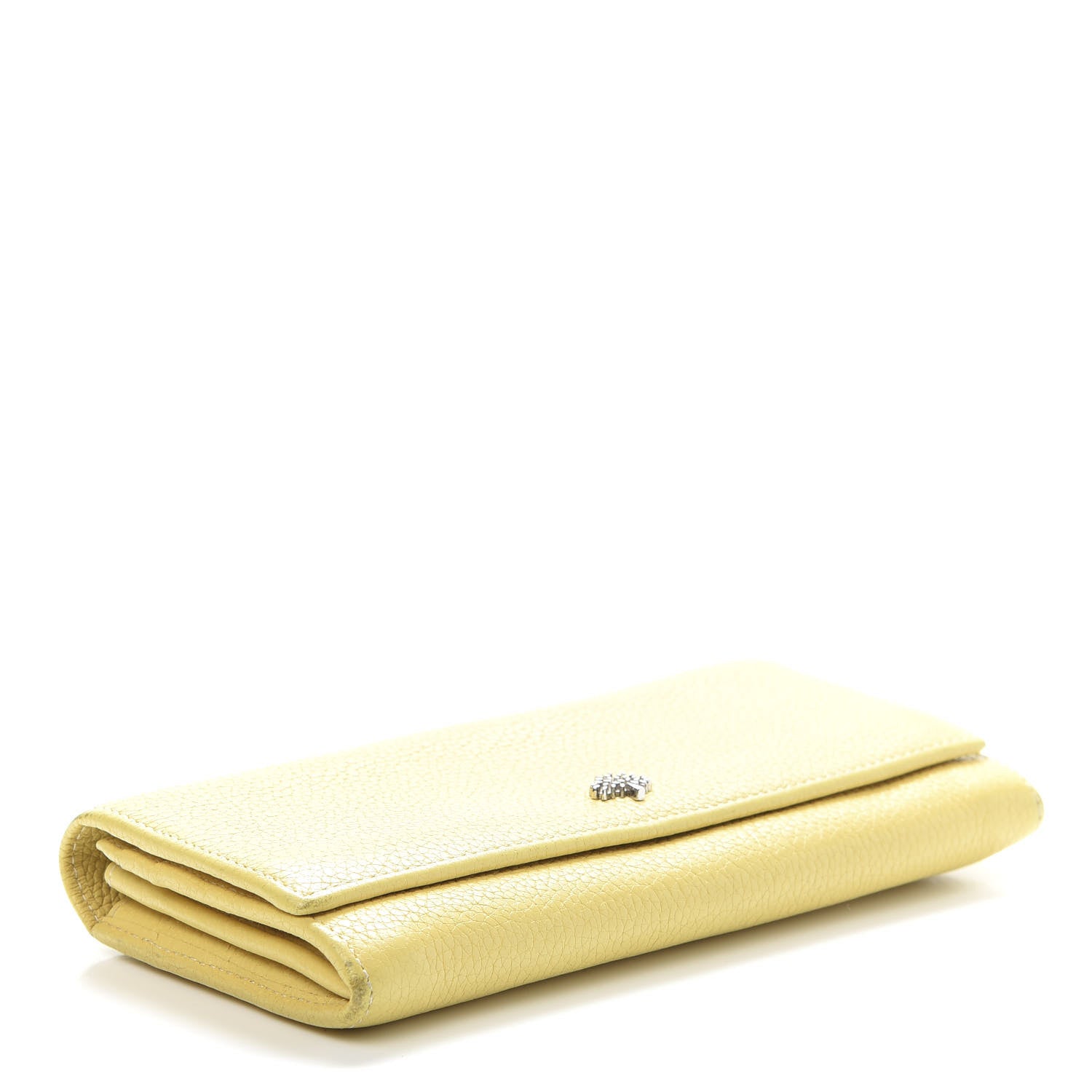 Mulberry Soft Large Grain Calfskin Eliza Continental Wallet Camomile 4 of 9