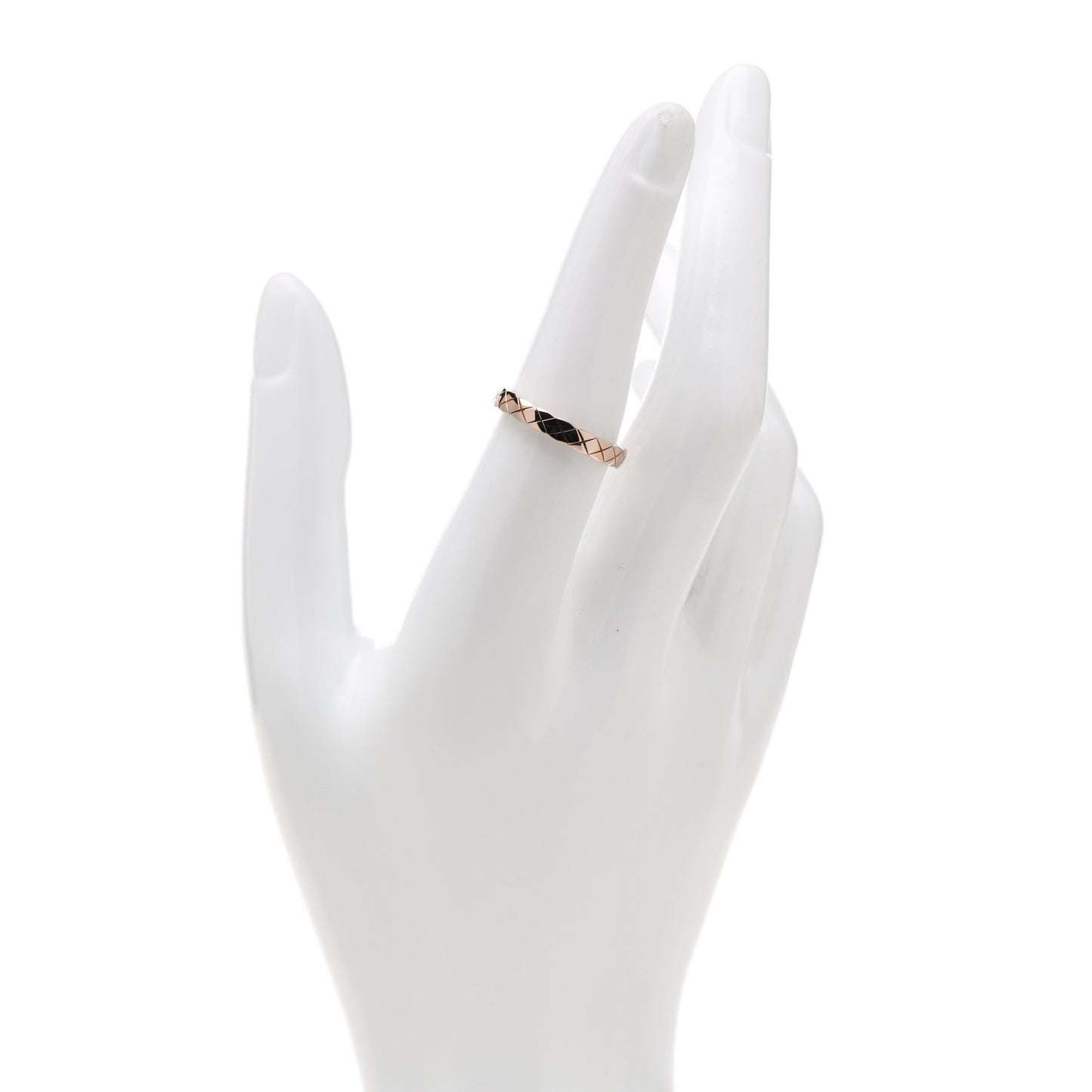 18K Beige Gold Mini Coco Crush Ring 55 7.25