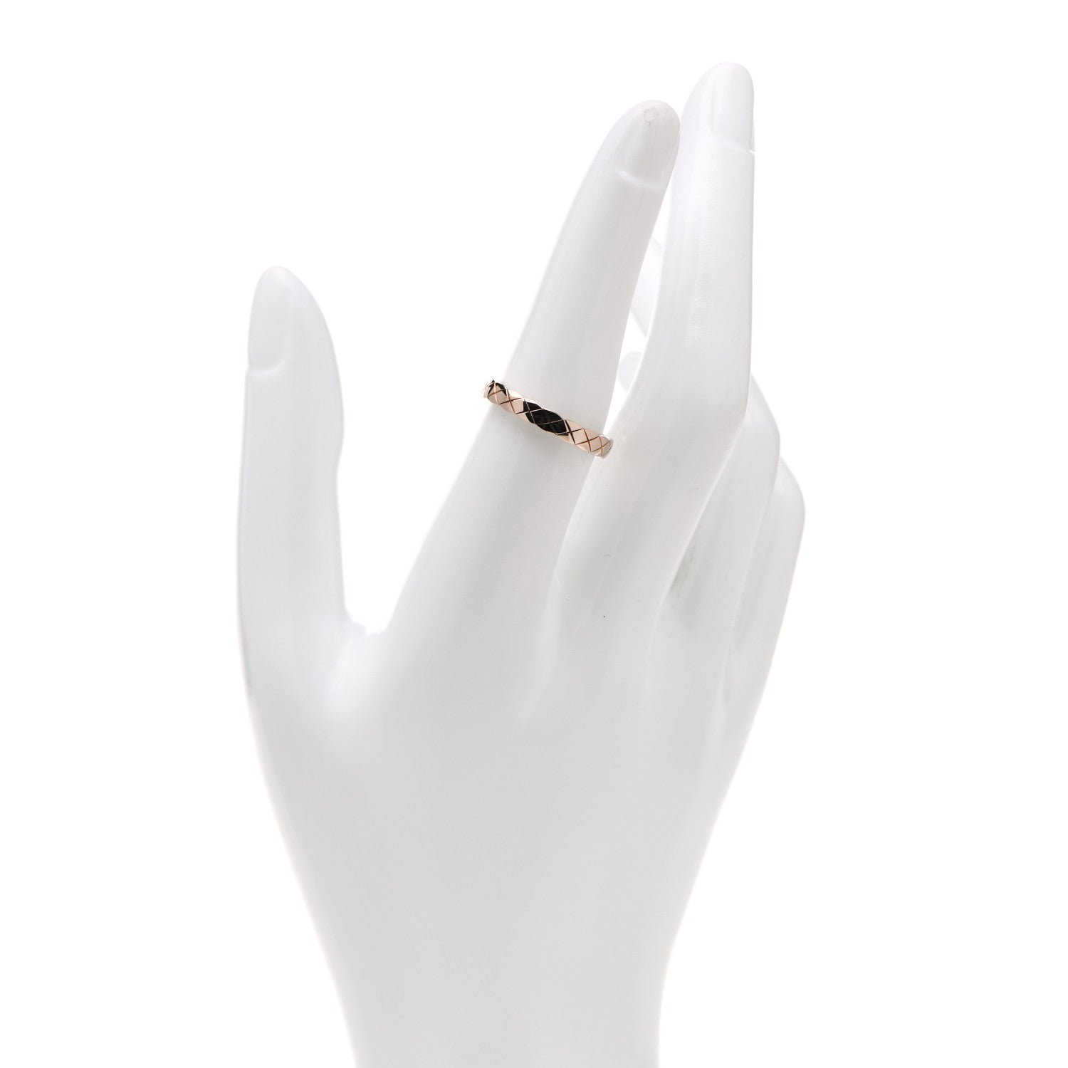 Chanel 18K Beige Gold Mini Coco Crush Ring 55 7.25 2 of 6