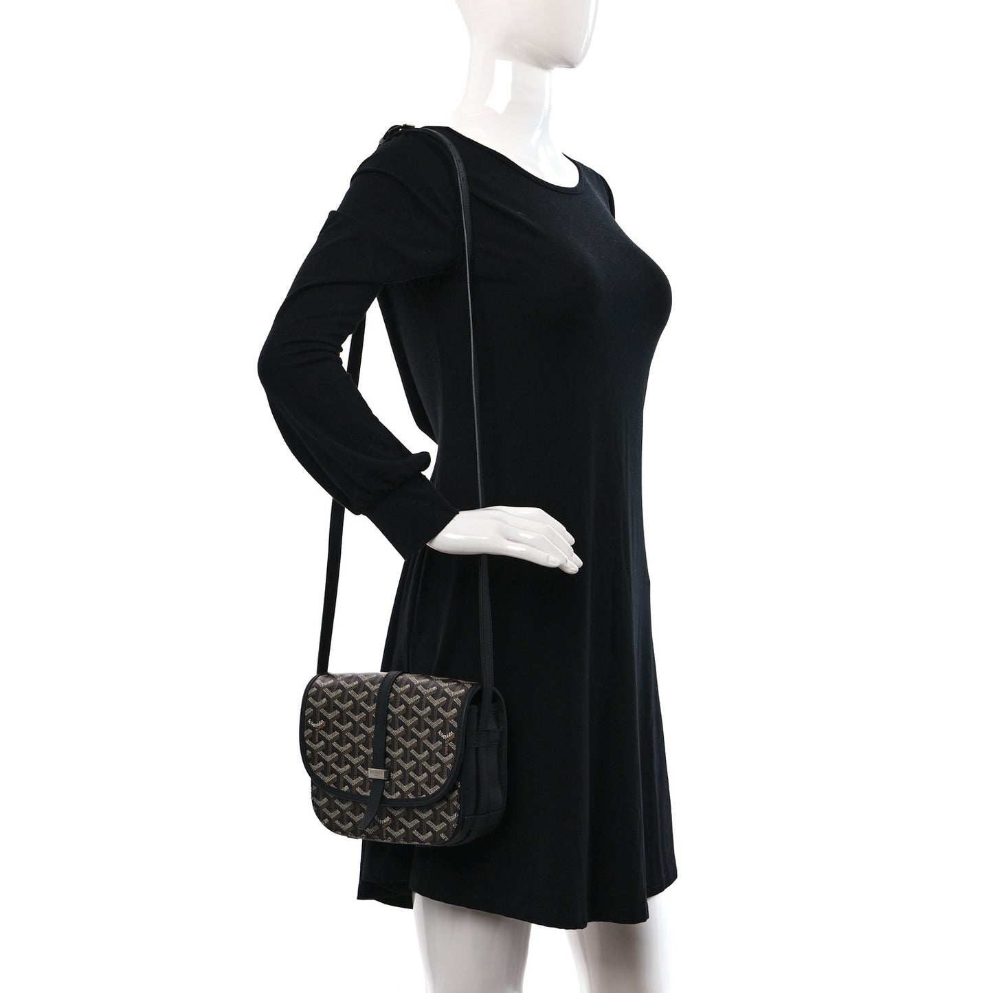 Goyardine Belvedere II PM Messenger Bag Black