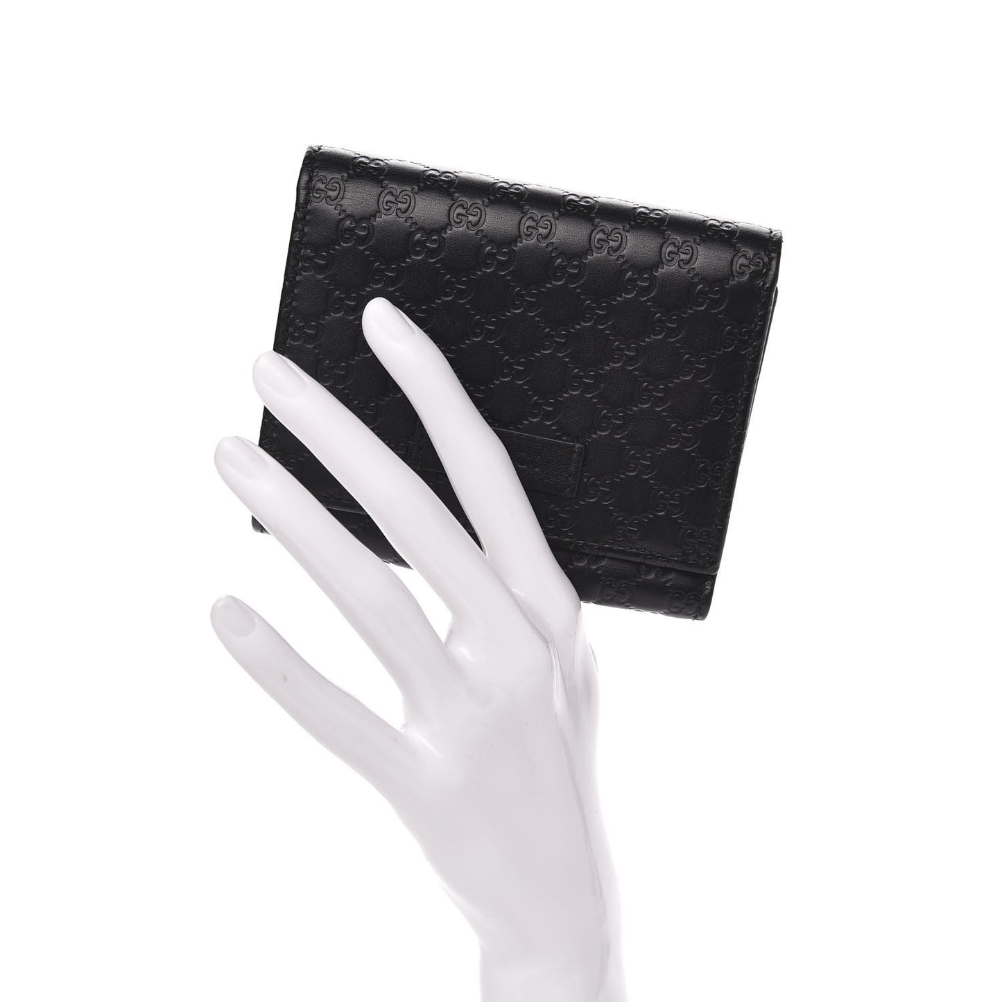 Microguccissima Flap Wallet Black