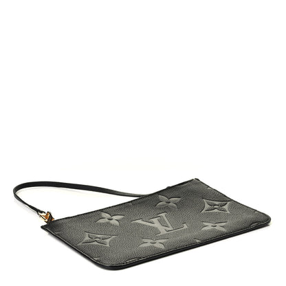 Louis Vuitton Empreinte Monogram Giant Neverfull MM Pochette Black 3 of 5