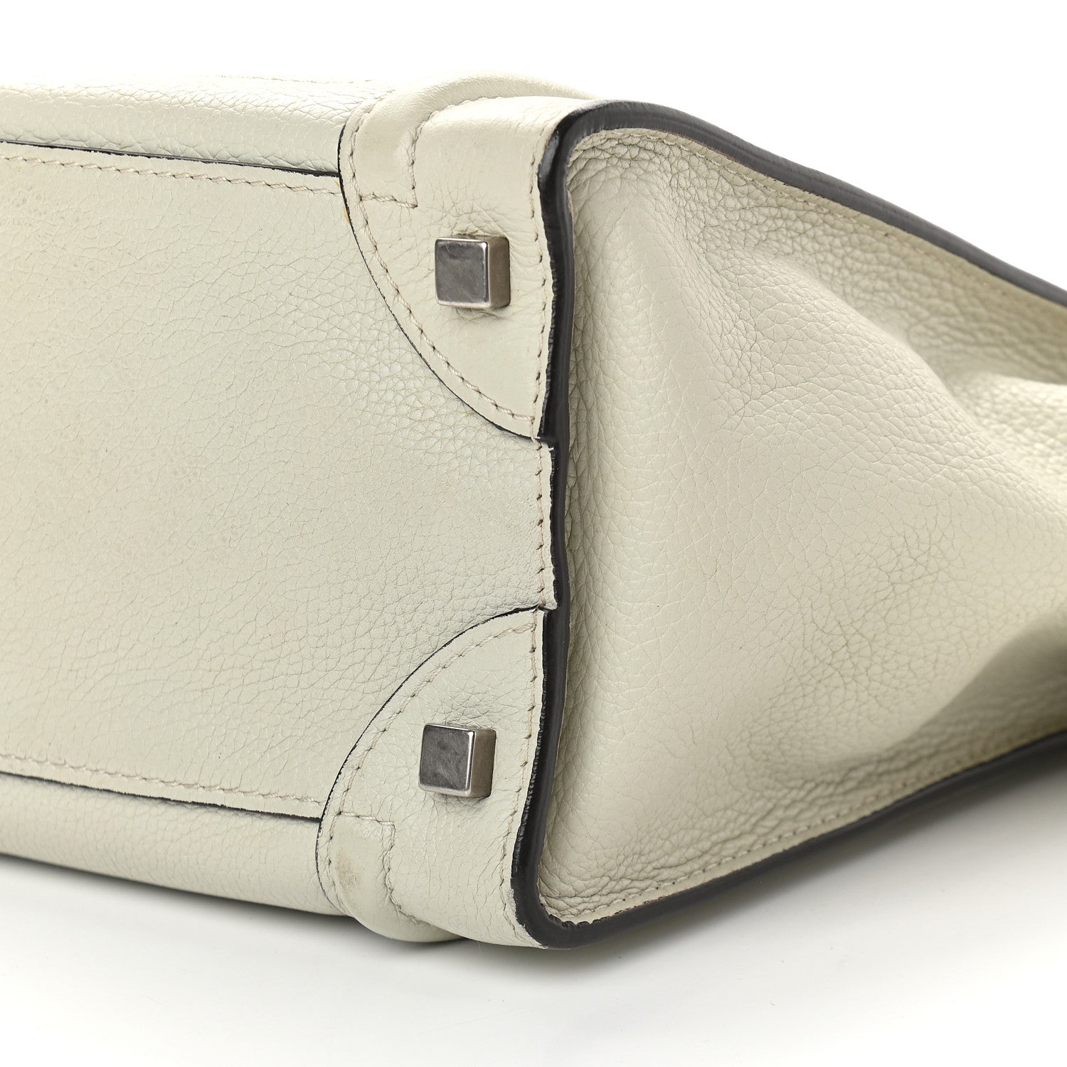 Celine Drummed Calfskin Micro Luggage Lune 9 of 9