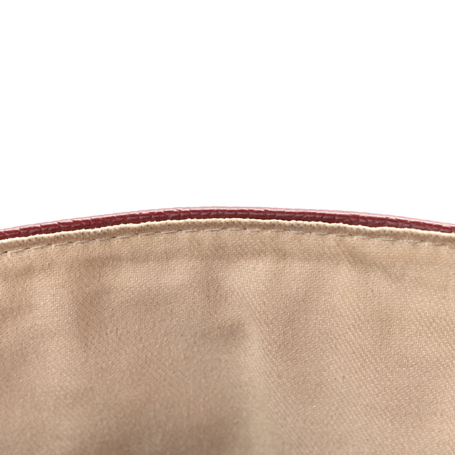 Caviar Large Half Moon Flap Red