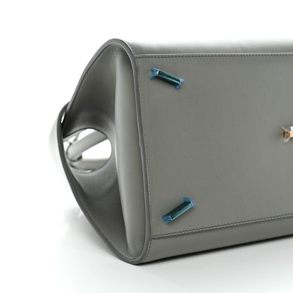 Salvatore Ferragamo Calfskin Small Hug Bag Ash Grey 8 of 9