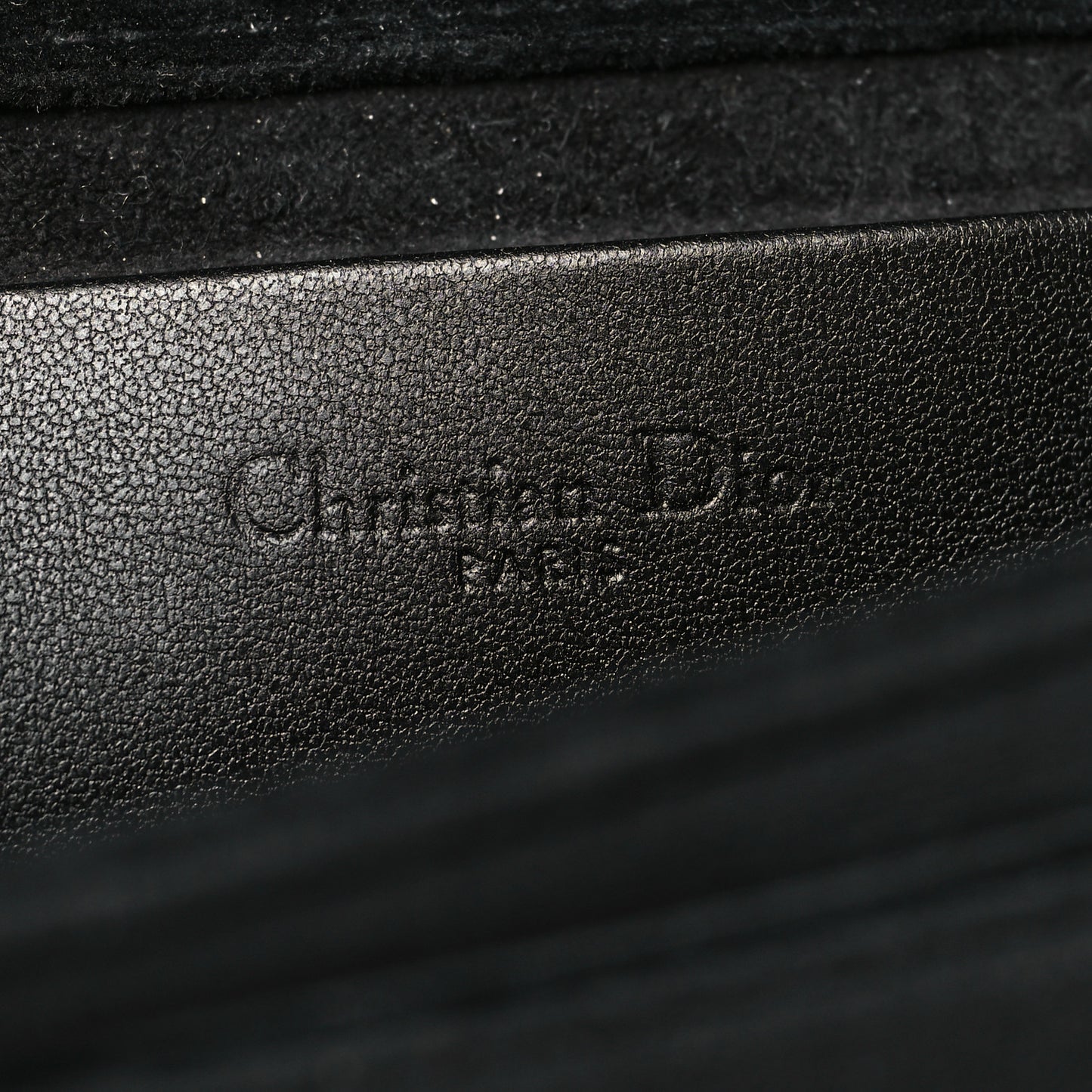Velvet Diorama Wallet on Chain Pouch Black