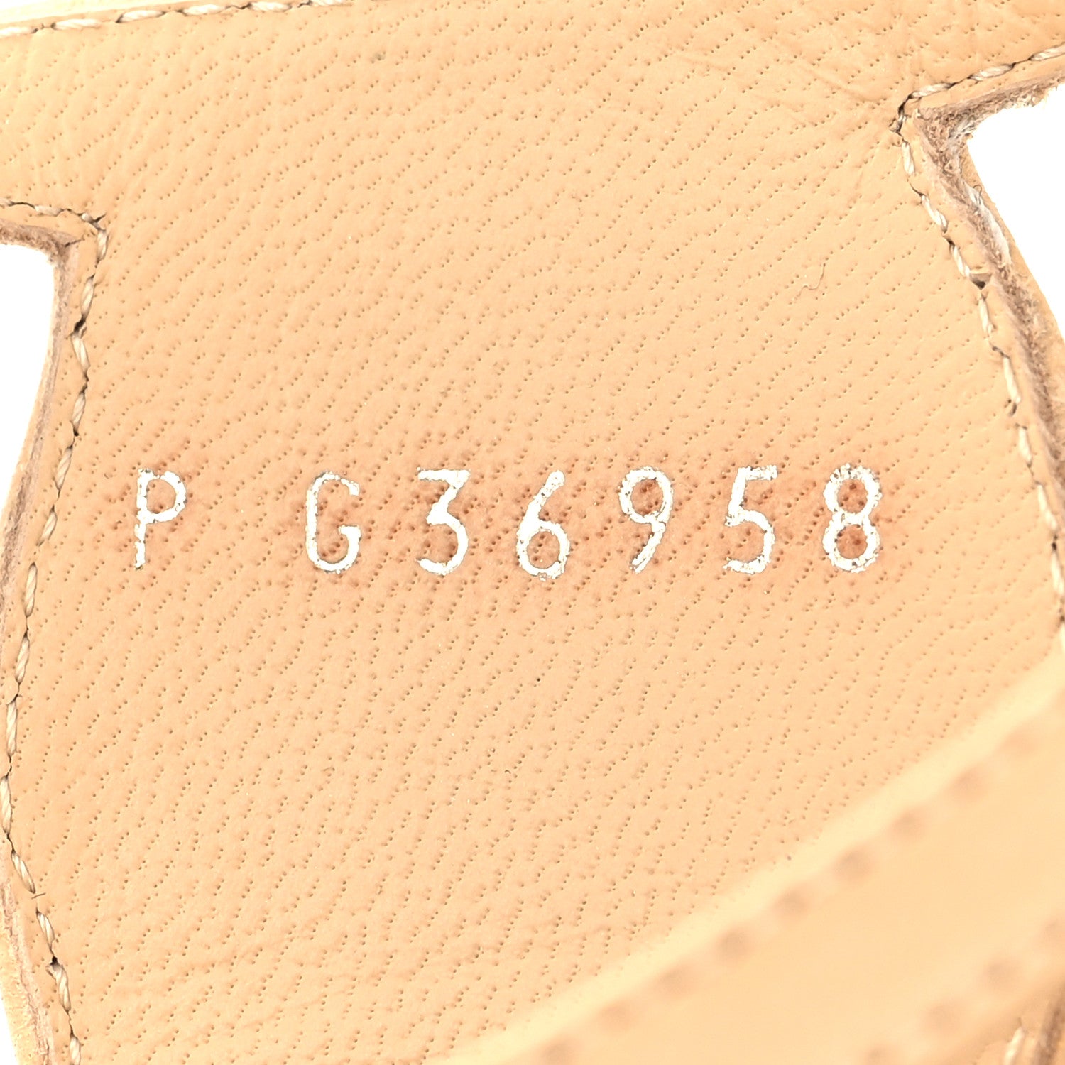 Chanel Lambskin CC Flat Sandals 37 Beige 6 of 8