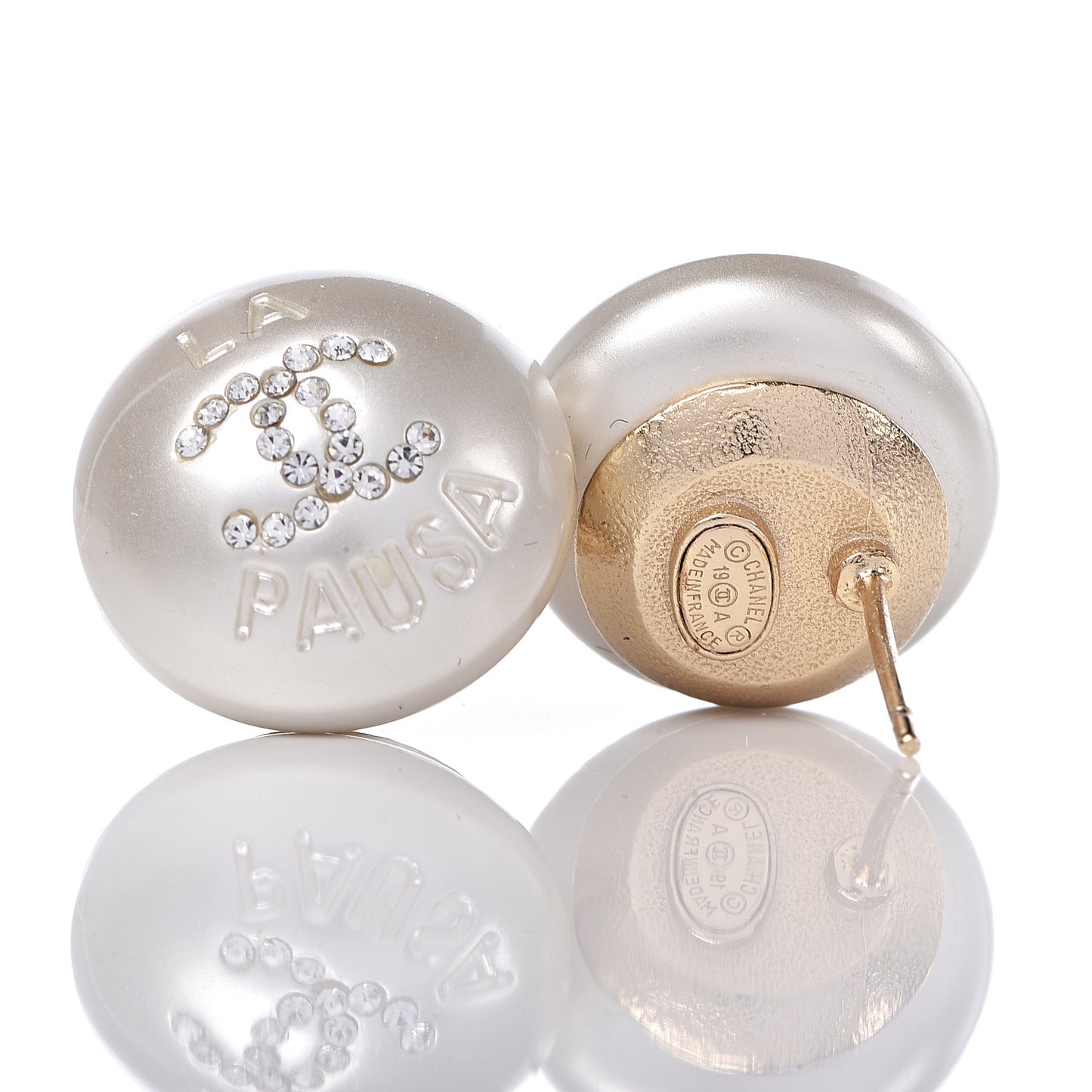 Pearl Crystal CC La Pausa Earrings