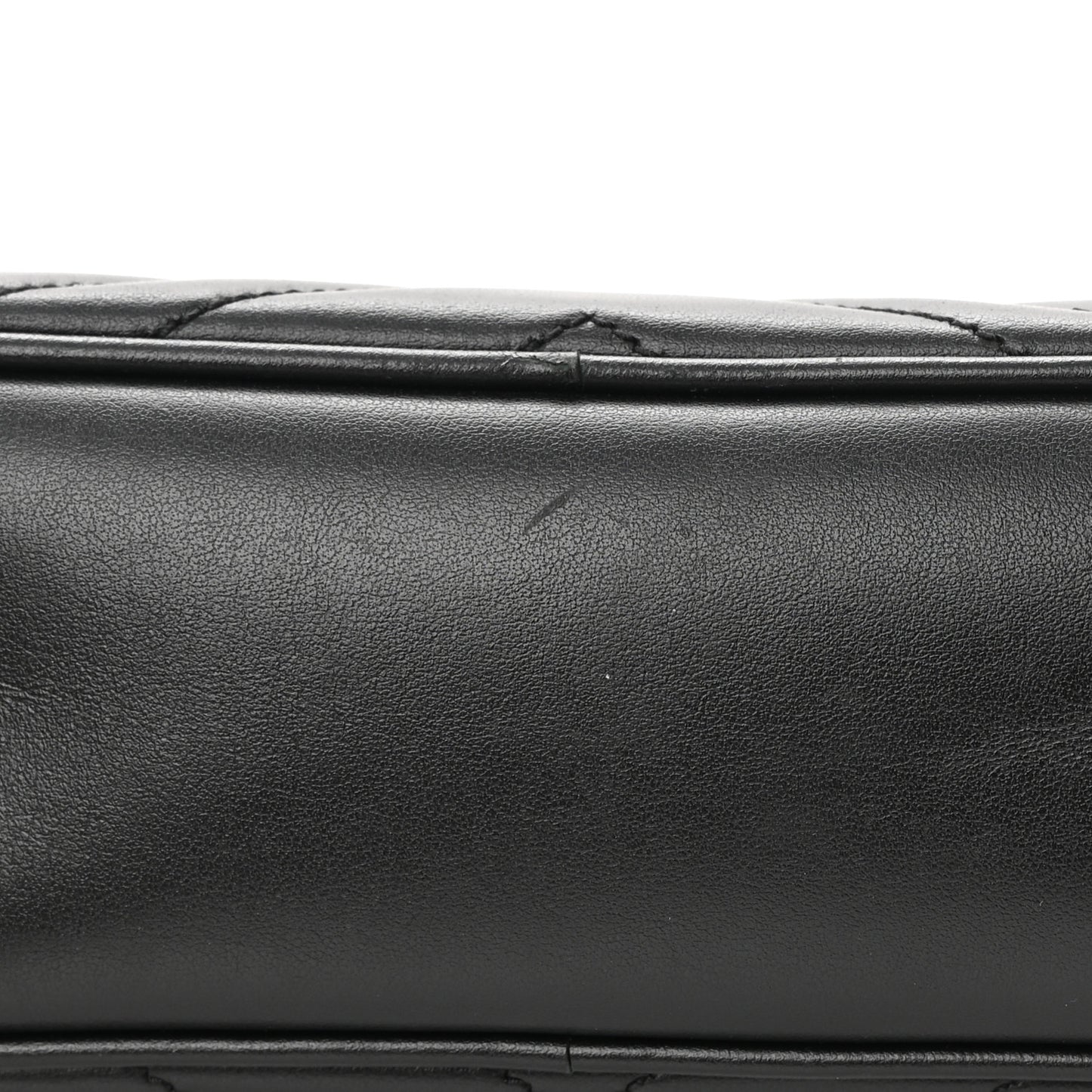 Calfskin Matelasse Small GG Marmont Chain Shoulder Bag Black