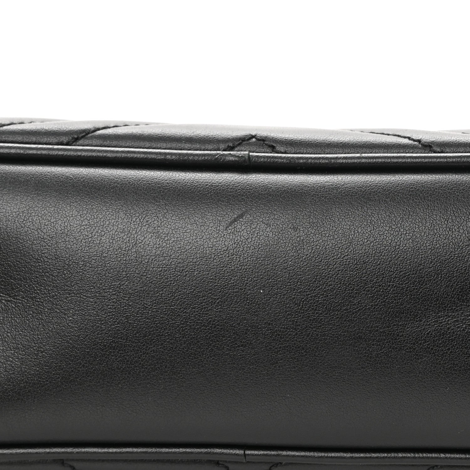 Gucci Calfskin Matelasse Small GG Marmont Chain Shoulder Bag Black 17 of 19