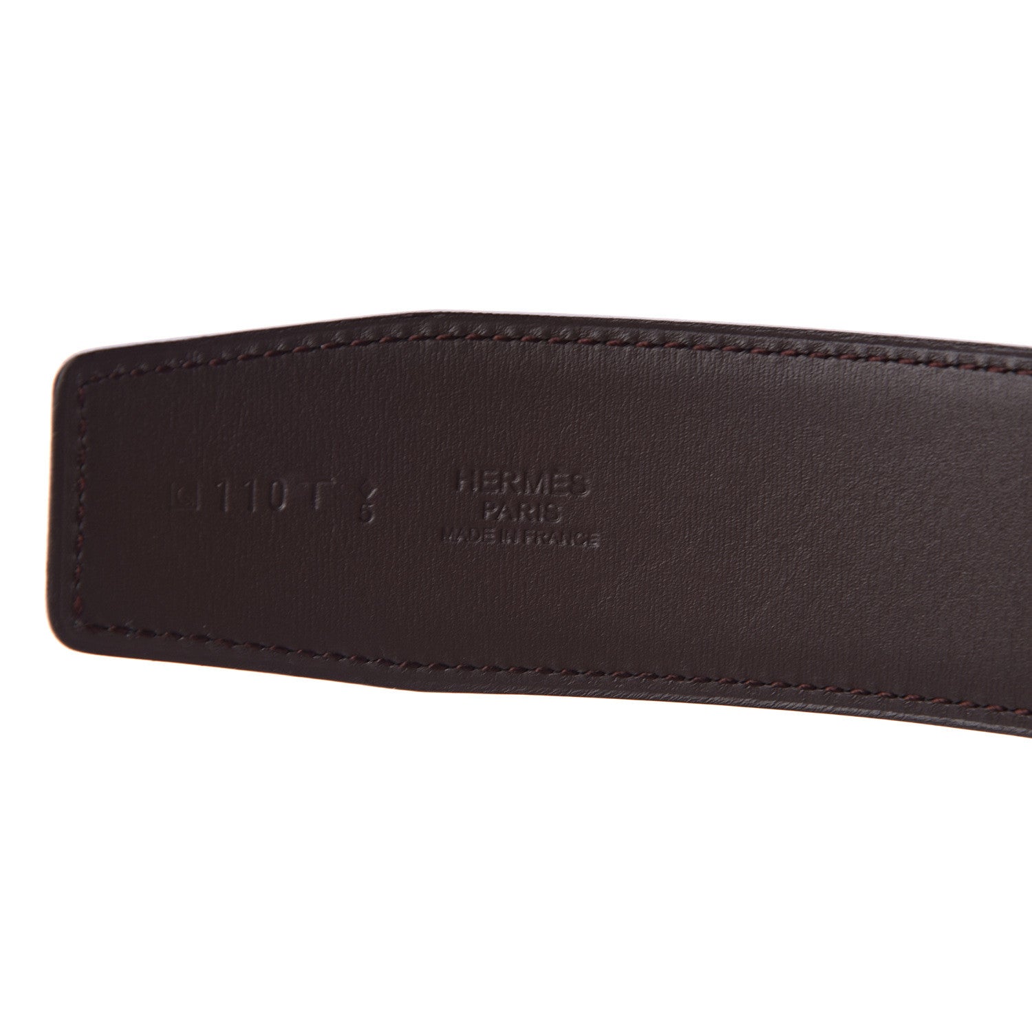 Hermes Box Chamonix 32mm H Belt 110 Black Chocolate 3 of 9