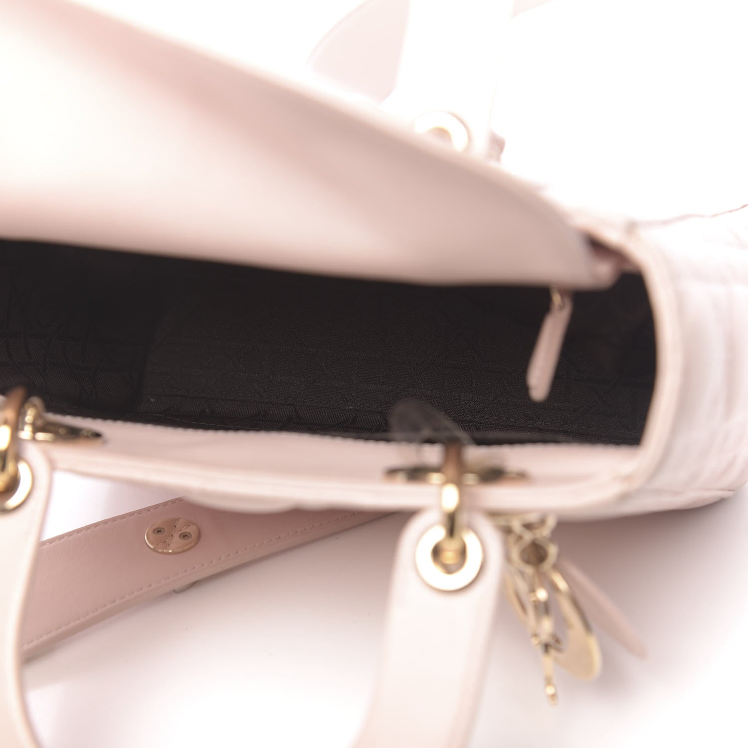 Christian Dior Lambskin Cannage Small Lucky Badges My Lady Dior Pink 5 of 19