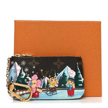 Louis Vuitton Monogram 2023 Christmas Animation Alpine Key Pouch Pink 7 of 7