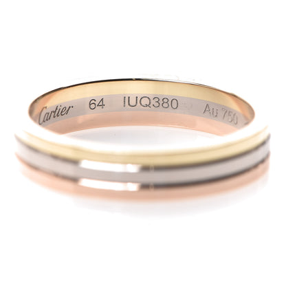 Cartier 18K Pink White Yellow Gold 4.8mm Vendome Louis Cartier Wedding Band Ring 64 10.75 4 of 6