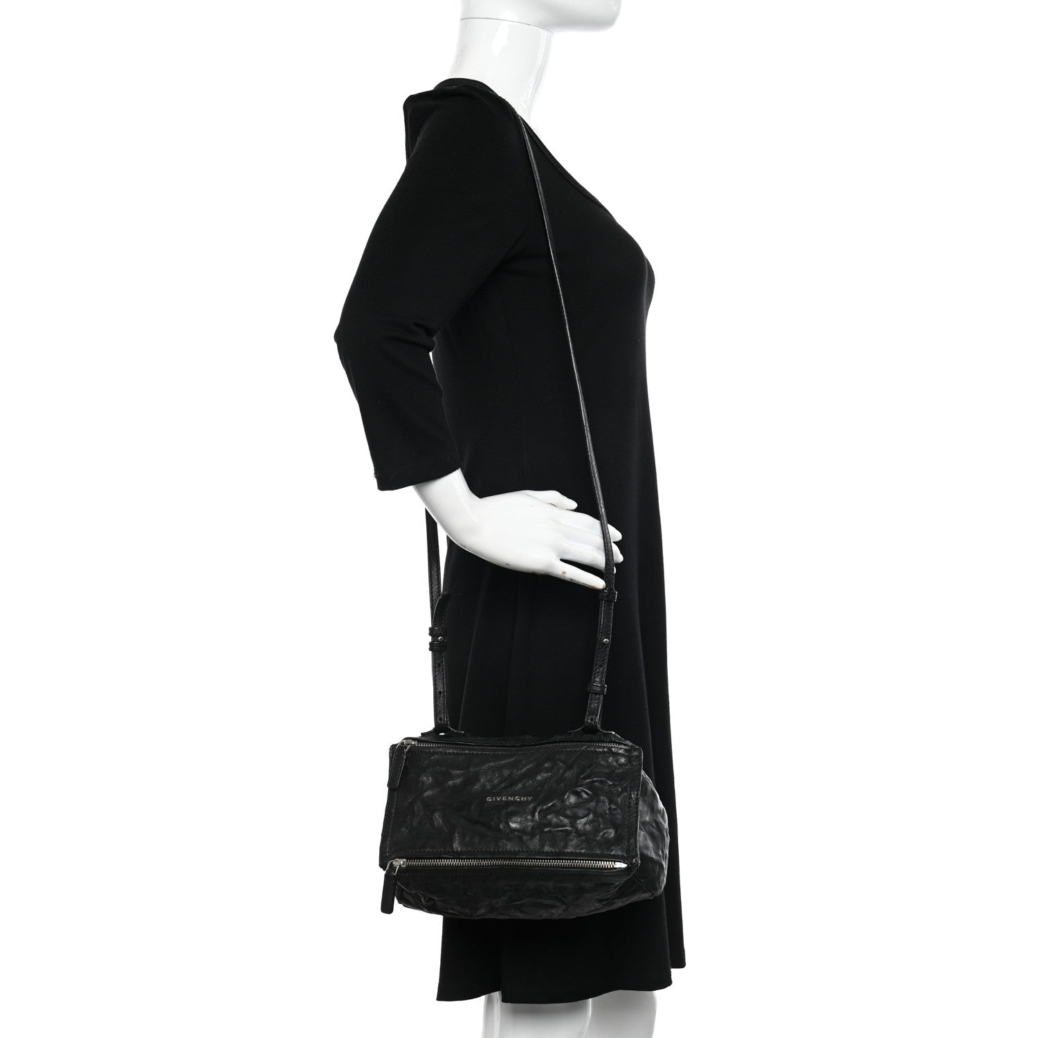 Givenchy Tumbled Sheepskin Mini Pandora Black 2 of 14