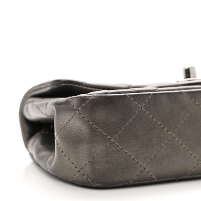 Chanel Lambskin Quilted Extra Mini Rectangular Flap Dark Charcoal 11 of 13