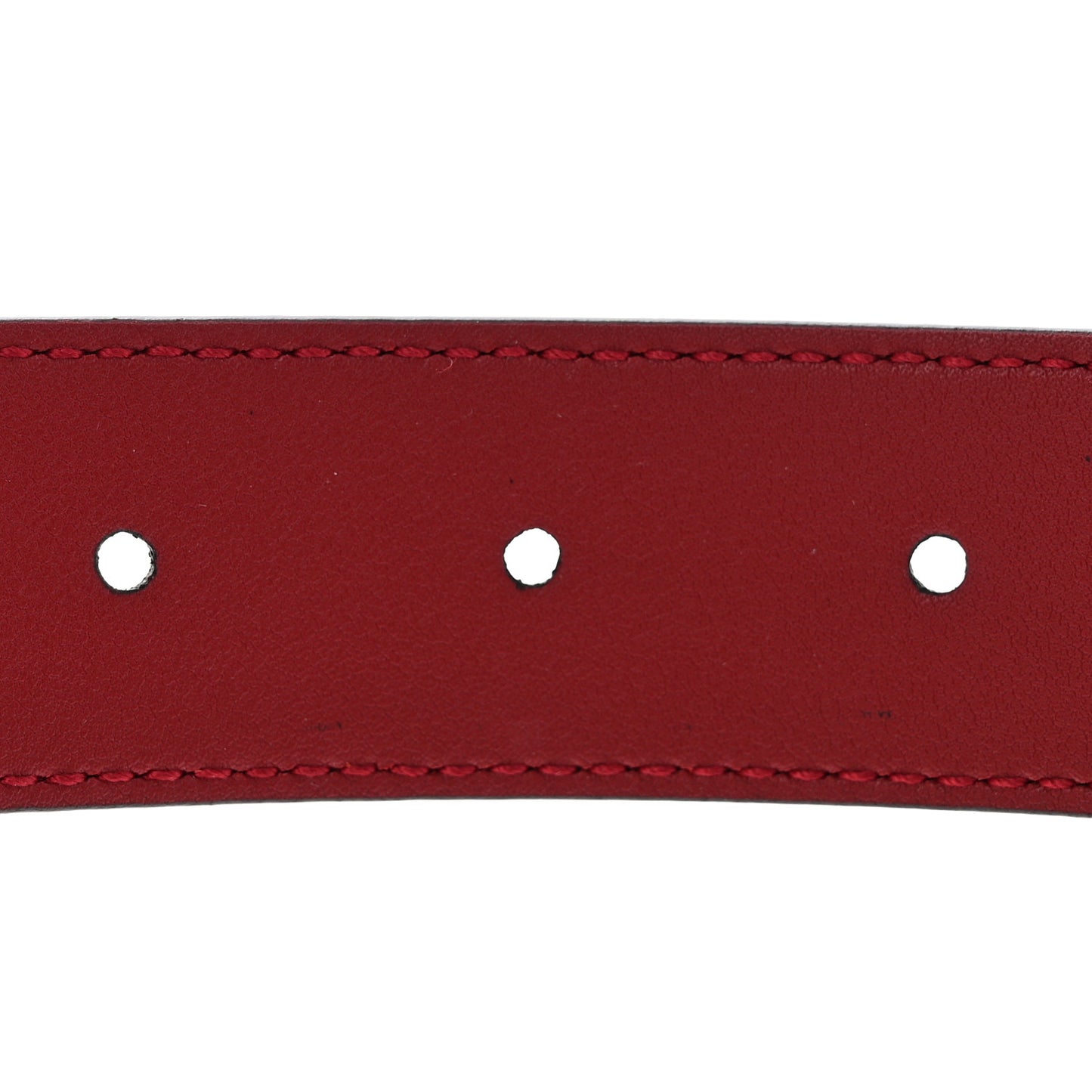 Plutone Calfskin Double G 30mm Belt 75 30 Red