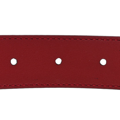 Gucci Plutone Calfskin Double G 30mm Belt 75 30 Red 5 of 6