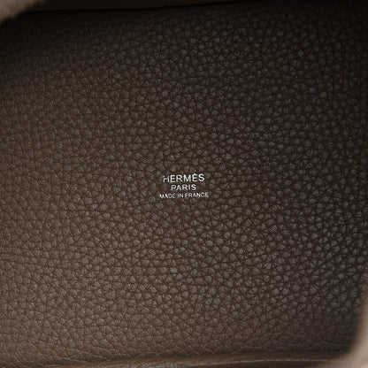 Hermes Taurillon Clemence Picotin Lock 18 PM Etoupe 5 of 10