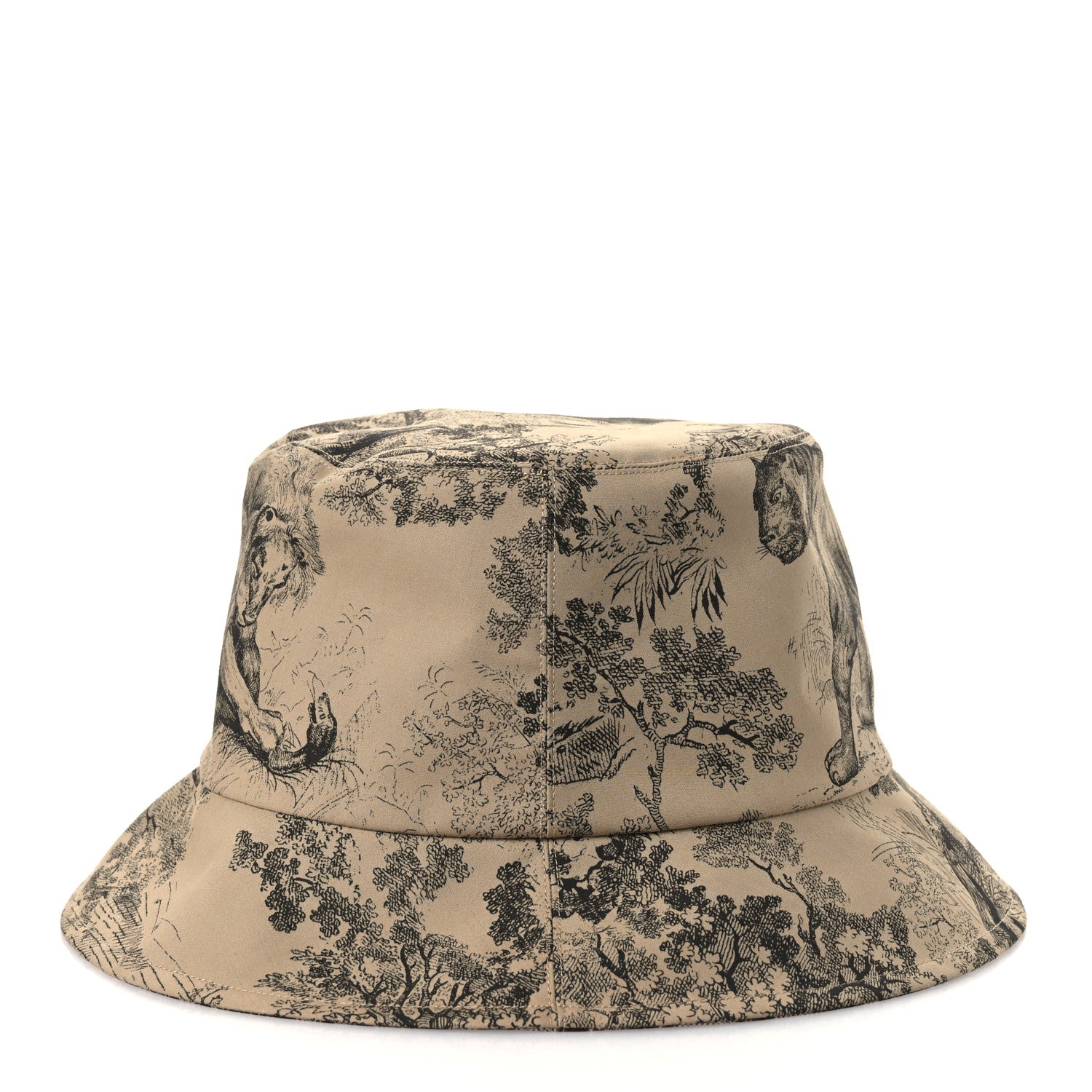 Christian Dior Oblique Toile De Jouy Reversible Teddy-D Brim Bucket Hat 59 Hazelnut Black 6 of 15