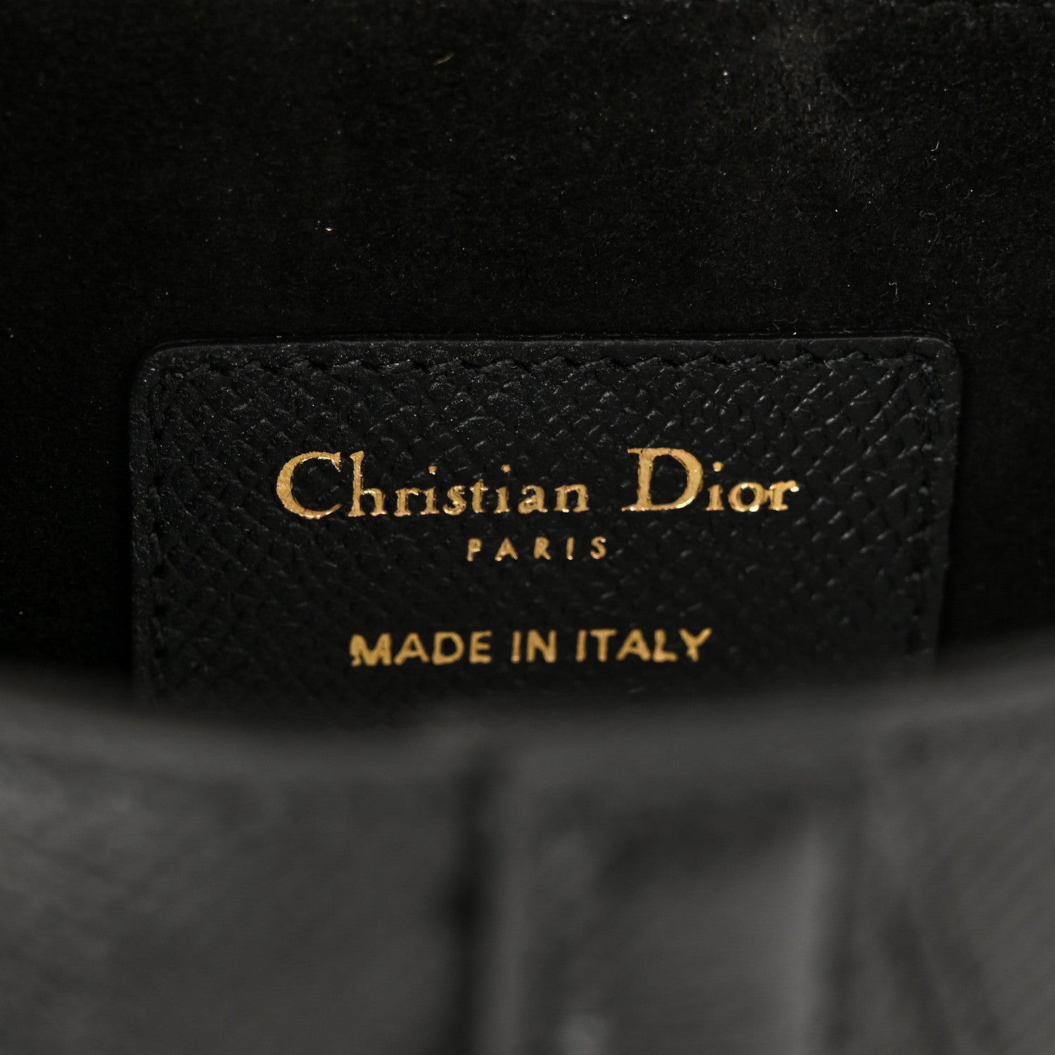 Christian Dior Grained Calfskin Mini Saddle Bag Black 6 of 10
