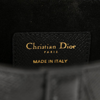 Christian Dior Grained Calfskin Mini Saddle Bag Black 6 of 10